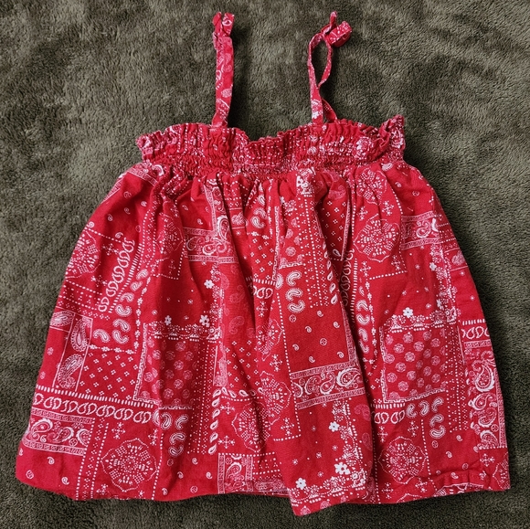 OshKosh B'Gosh Red Bandana Print Two-Piece Set 3T - Picture 5 of 11